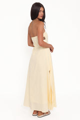 Cyrus Strapless Maxi Dress - Butter Yellow