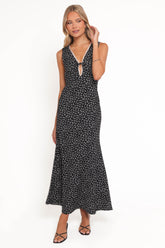 Jackson Maxi Dress - Black Floral