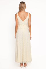 Kirsten Lace Maxi Dress - Yellow