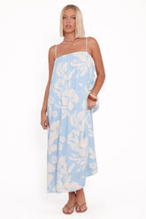 Margherita Maxi Dress - Blue Hibiscus