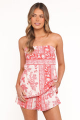 Clarke Shorts - Rose Tile