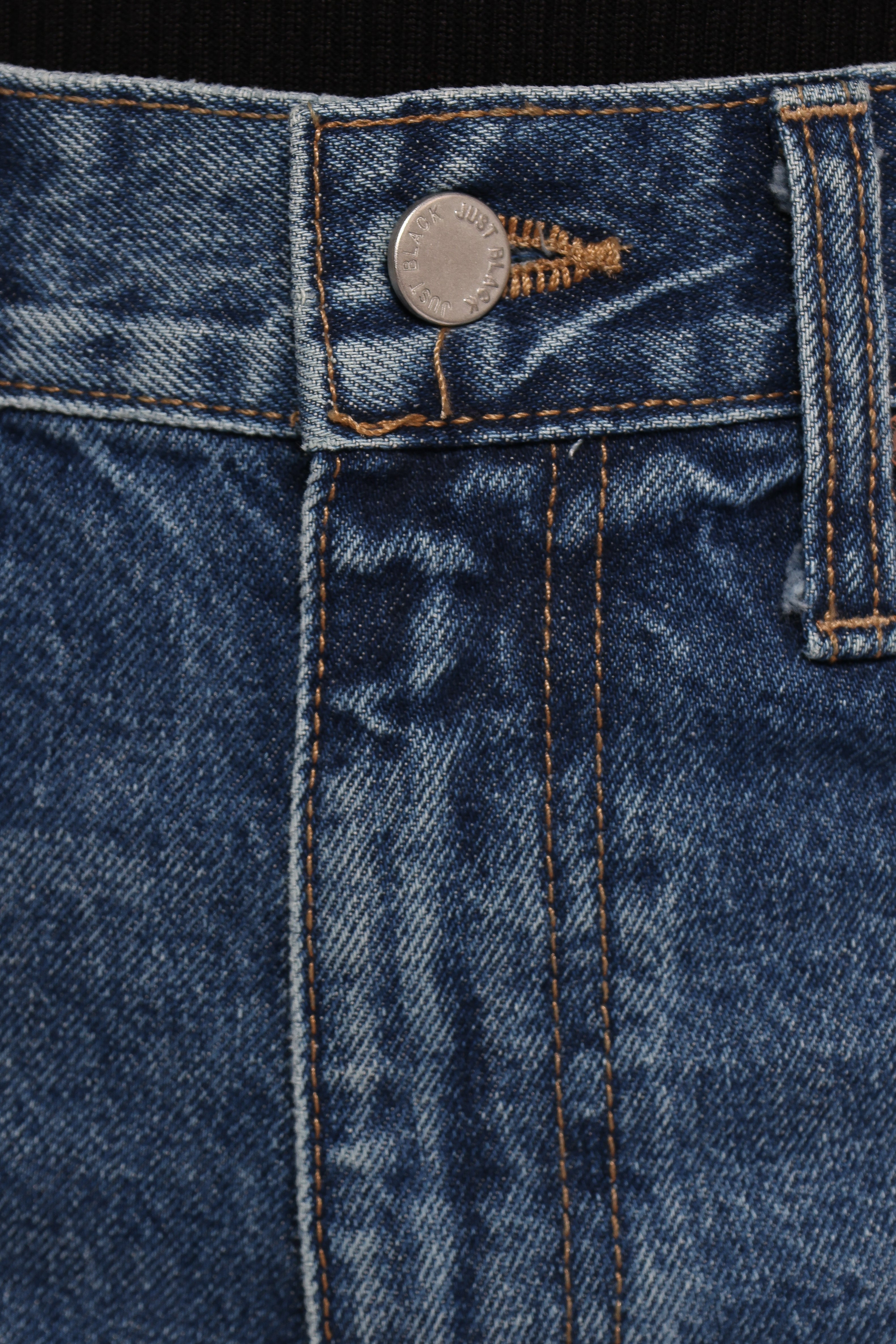 Just Black Relaxed 90s Straight Jean - Dark Denim