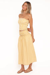 Salome Maxi Skirt - Mango Stripe