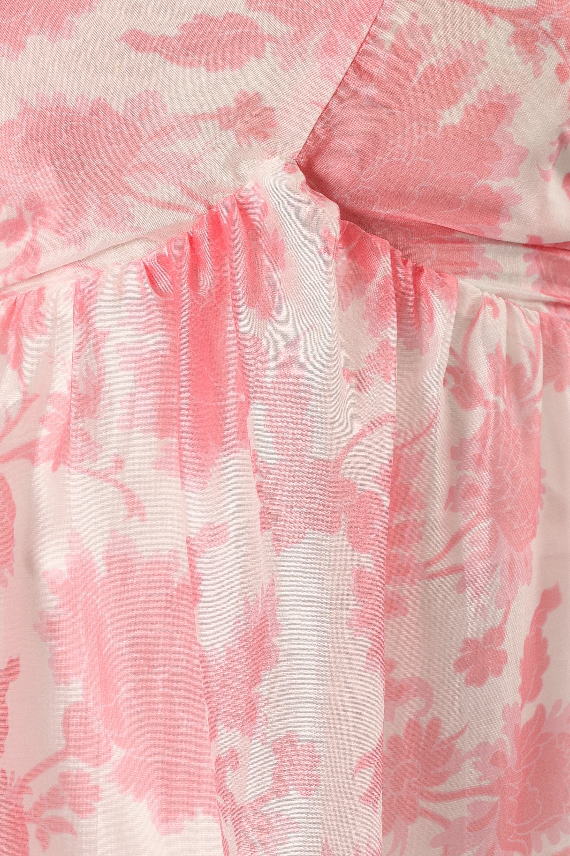 Calvin One Shoulder Mini Dress - Pink Floral