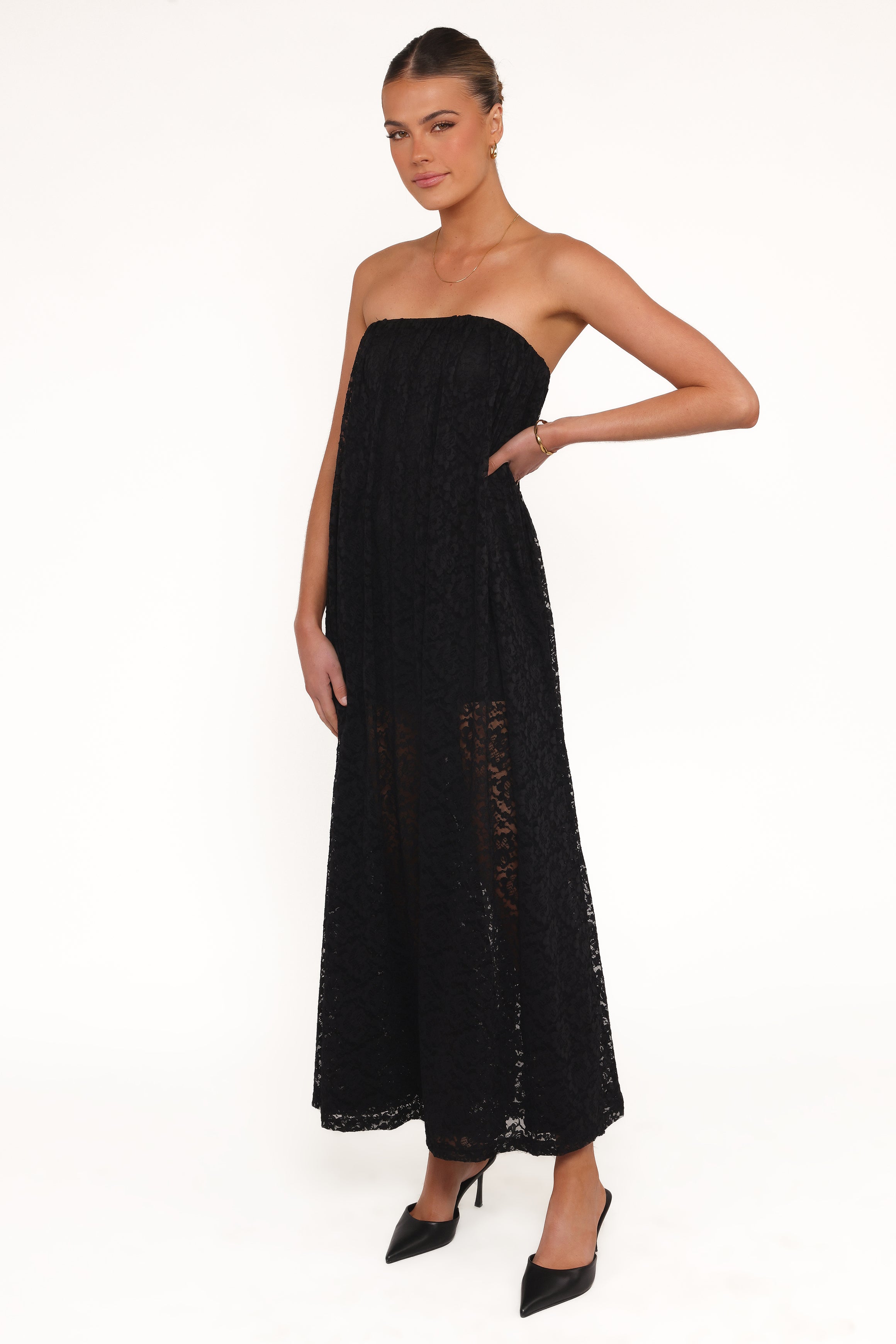 Davina Maxi Dress - Black Lace