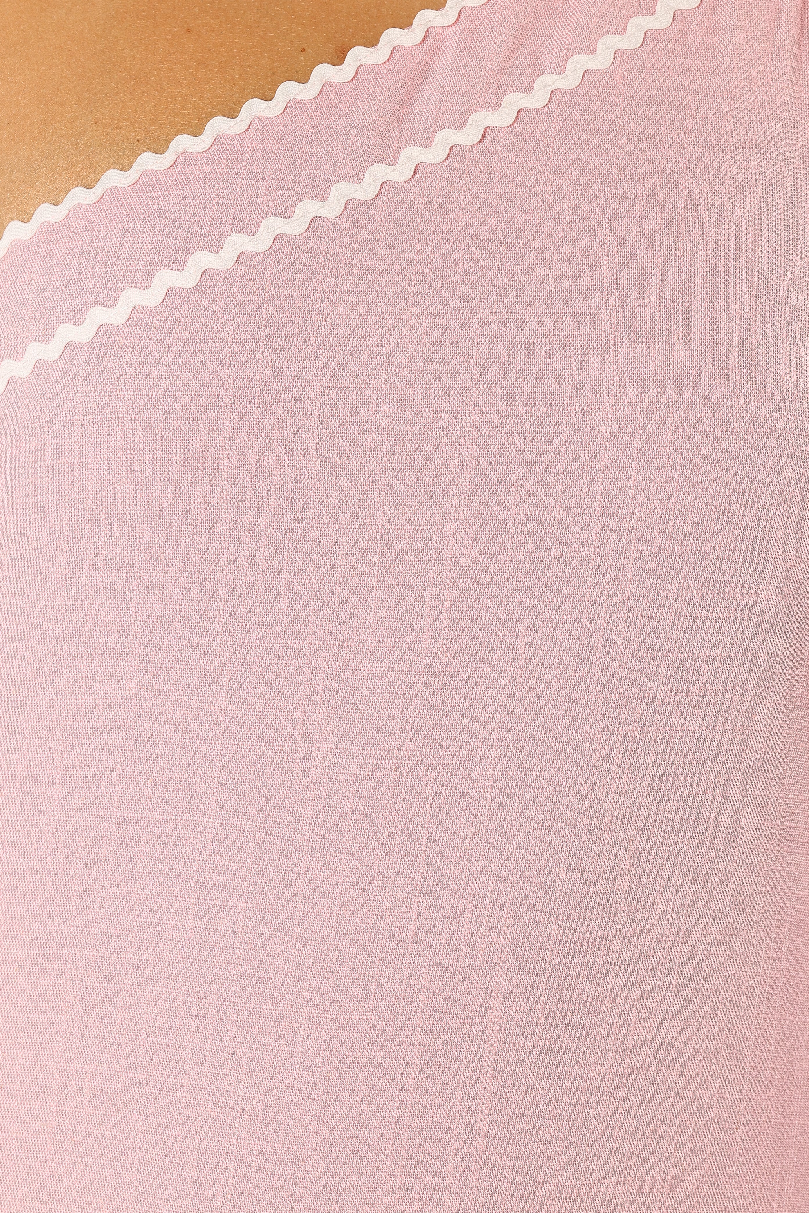Fleaur One Shoulder Maxi Dress - Pink