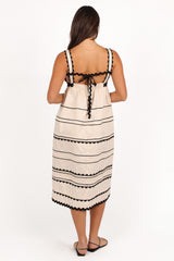 Jeanie Midi Dress - Natural
