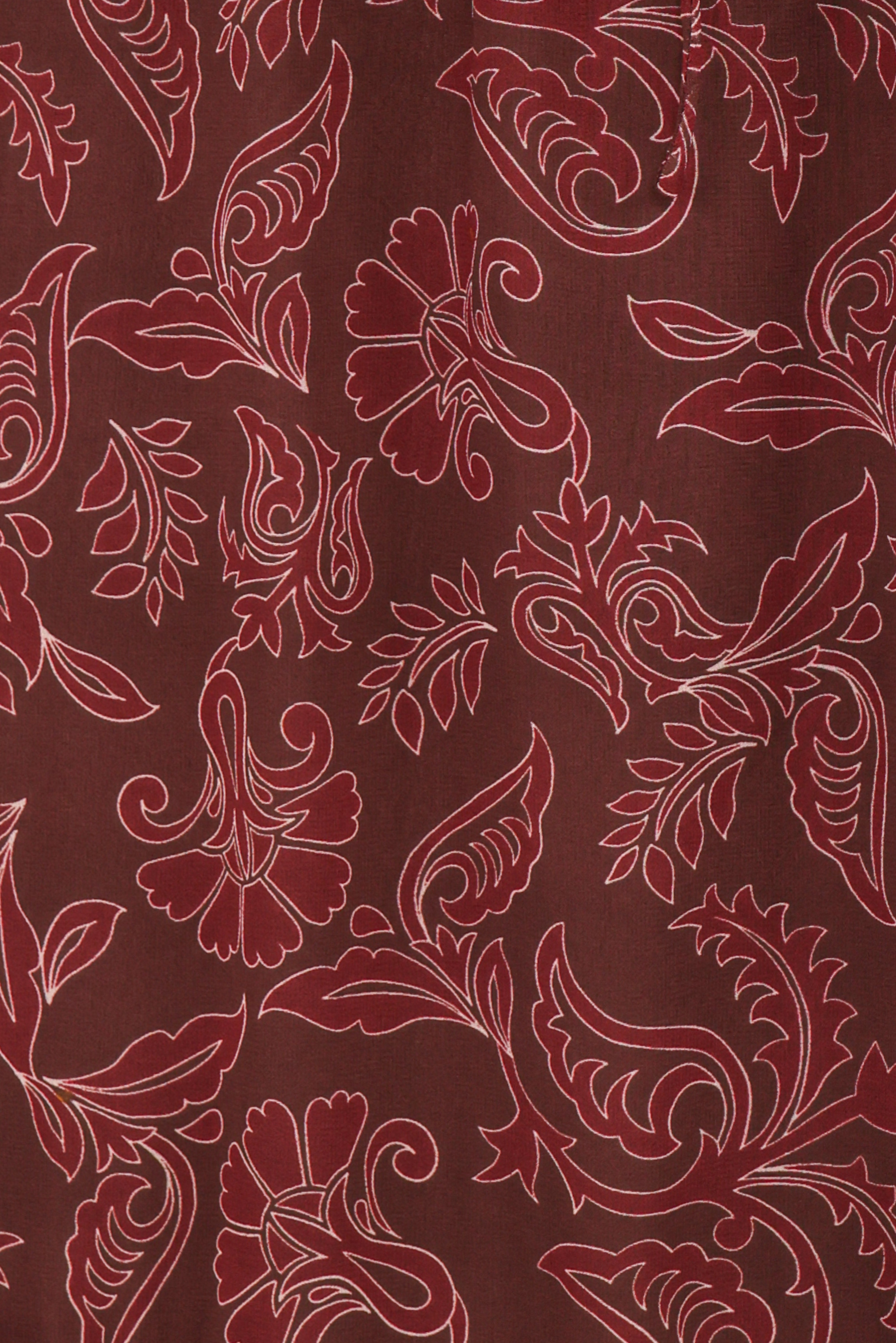 Keziah Long Sleeve Maxi Dress - Burgundy Paisley