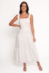 Lavinia Maxi Dress - White Floral