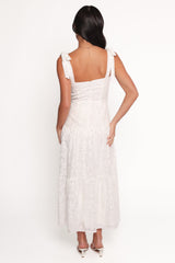 Lavinia Maxi Dress - White Floral