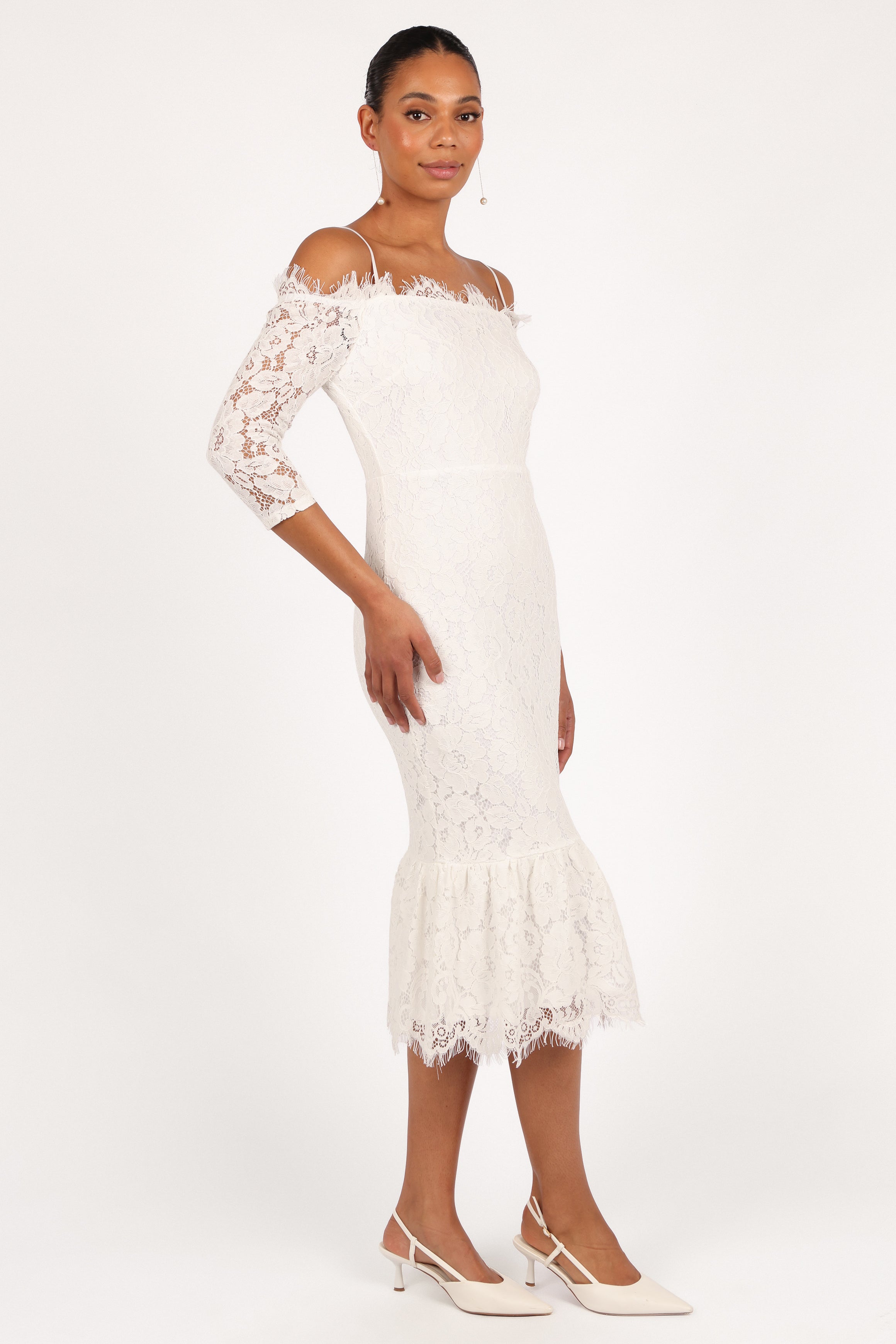 Lindy Midi Dress - White