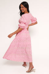 Tani Midi Dress - Pink