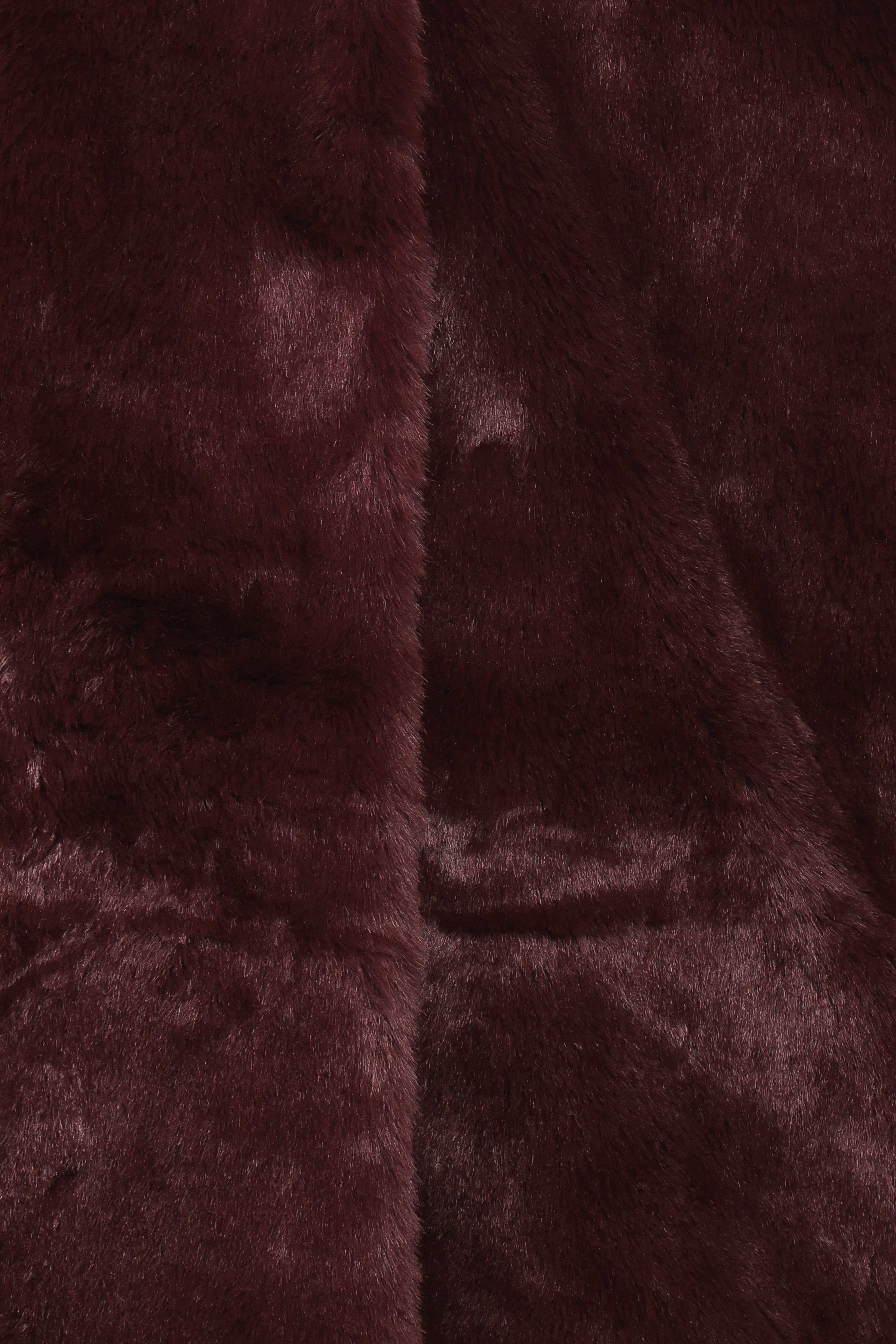 Meeka Faux Fur Jacket - Burgundy