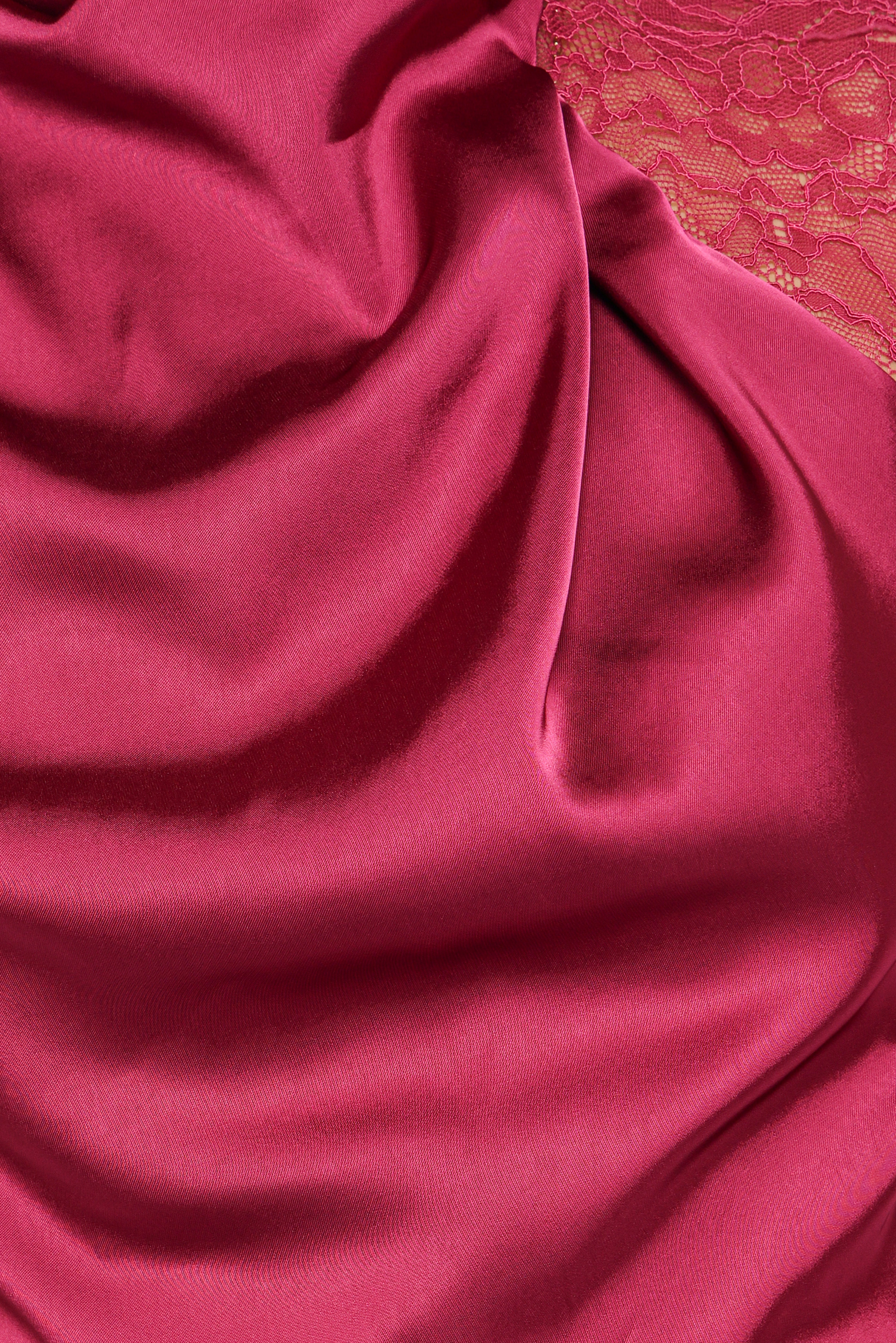 Brinley One Shoulder Jumpsuit - Berry