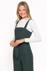 Selene Corduroy Jumpsuit - Green