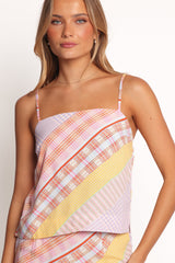 Riven Skirt Set - Pink Plaid