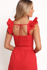 Roxia Skirt Set - Red