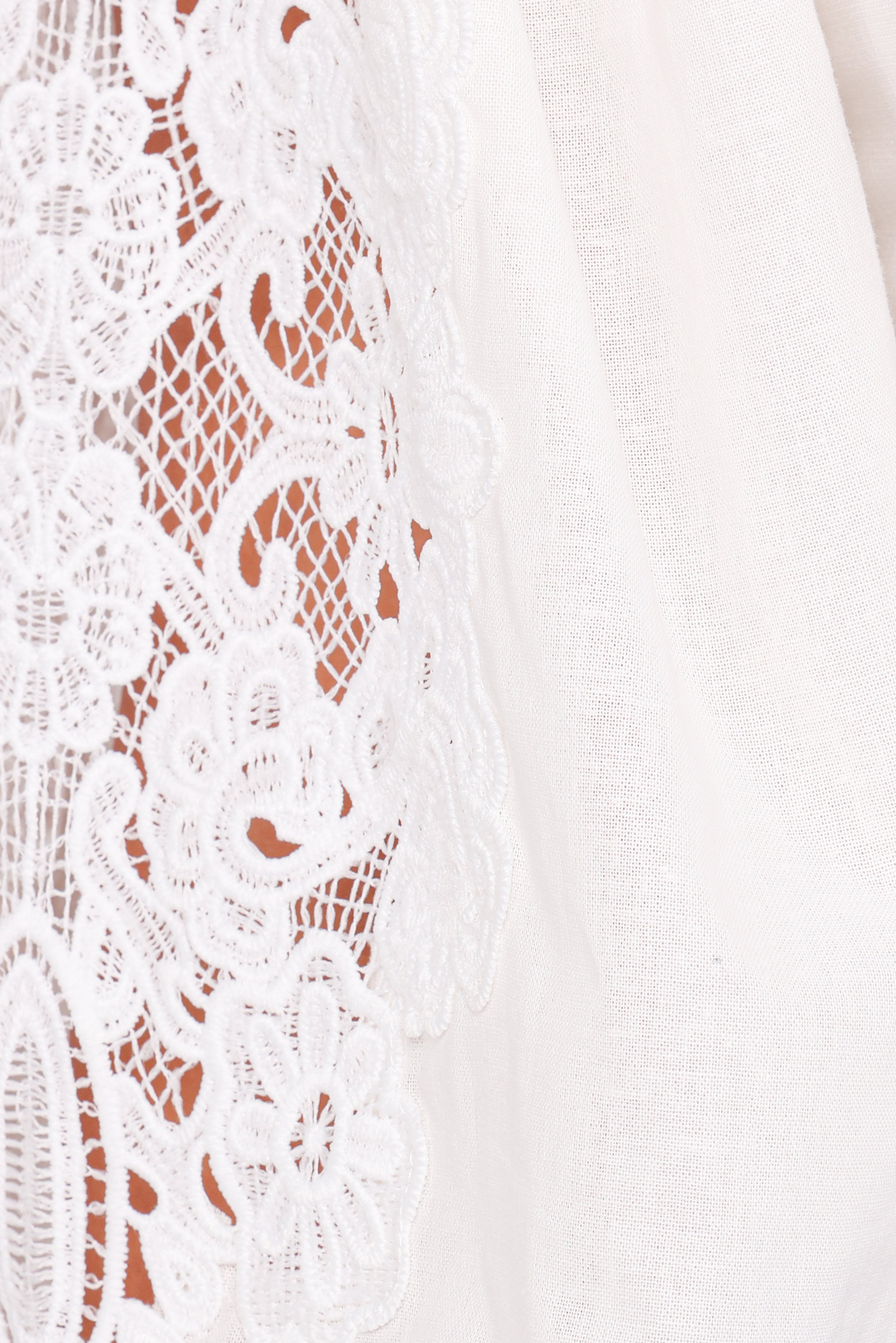 Angelica Long Sleeve Top - White