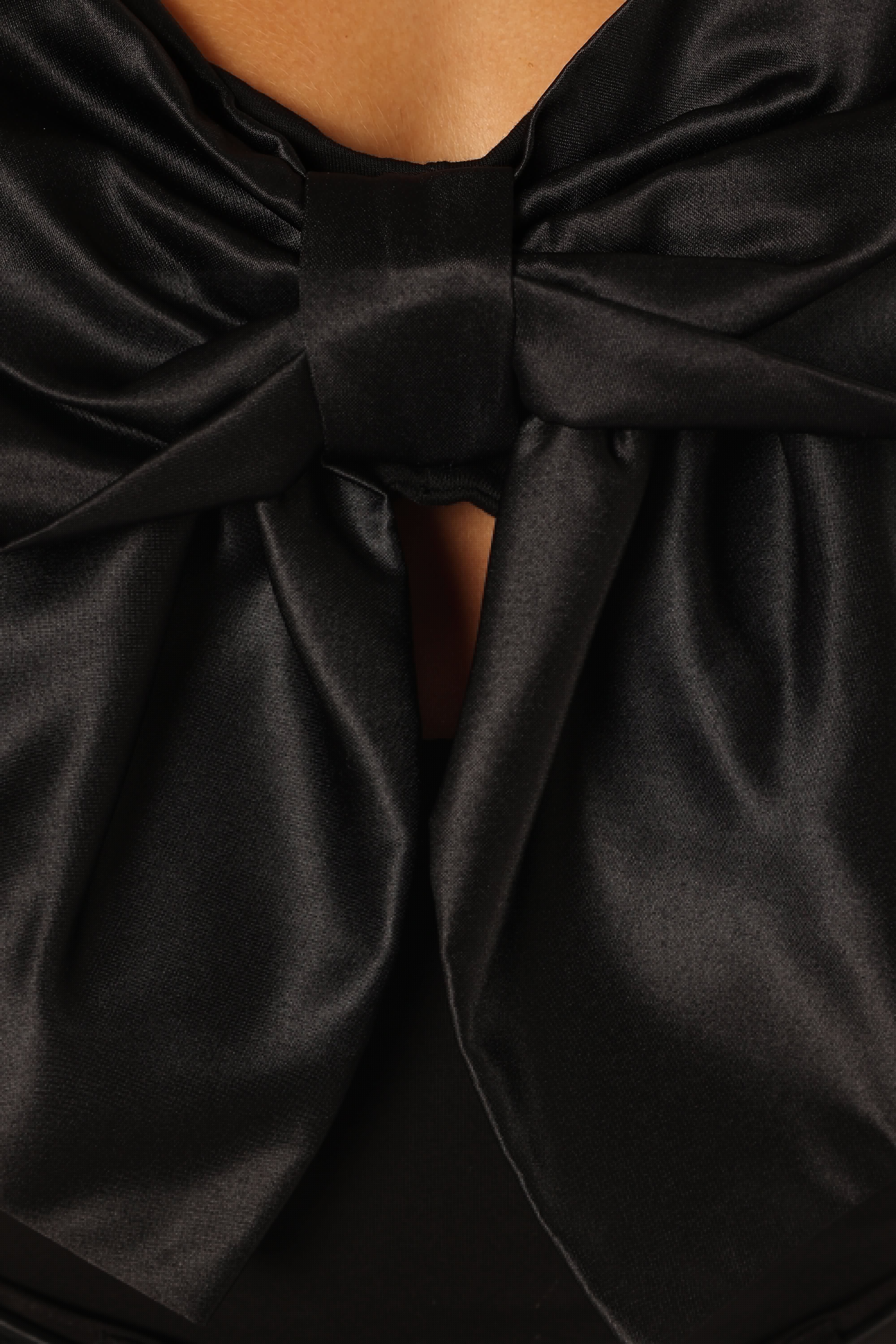 Lennox Bow Bodysuit - Black