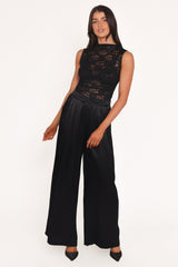 Nissa Lace Top - Black