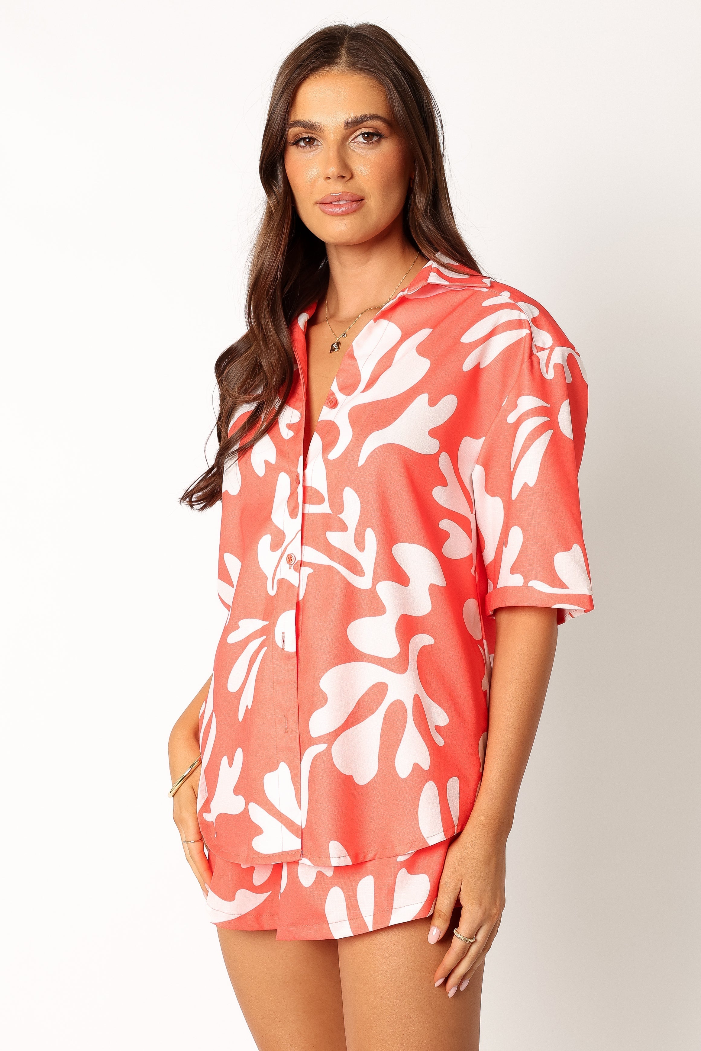 Payton Shirt - Melon White