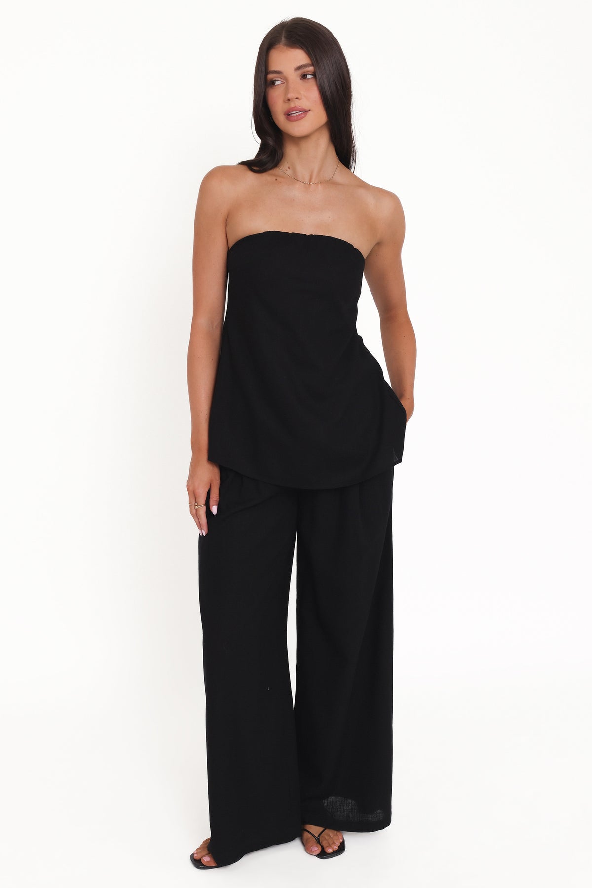 Rosemarie Strapless Top - Black