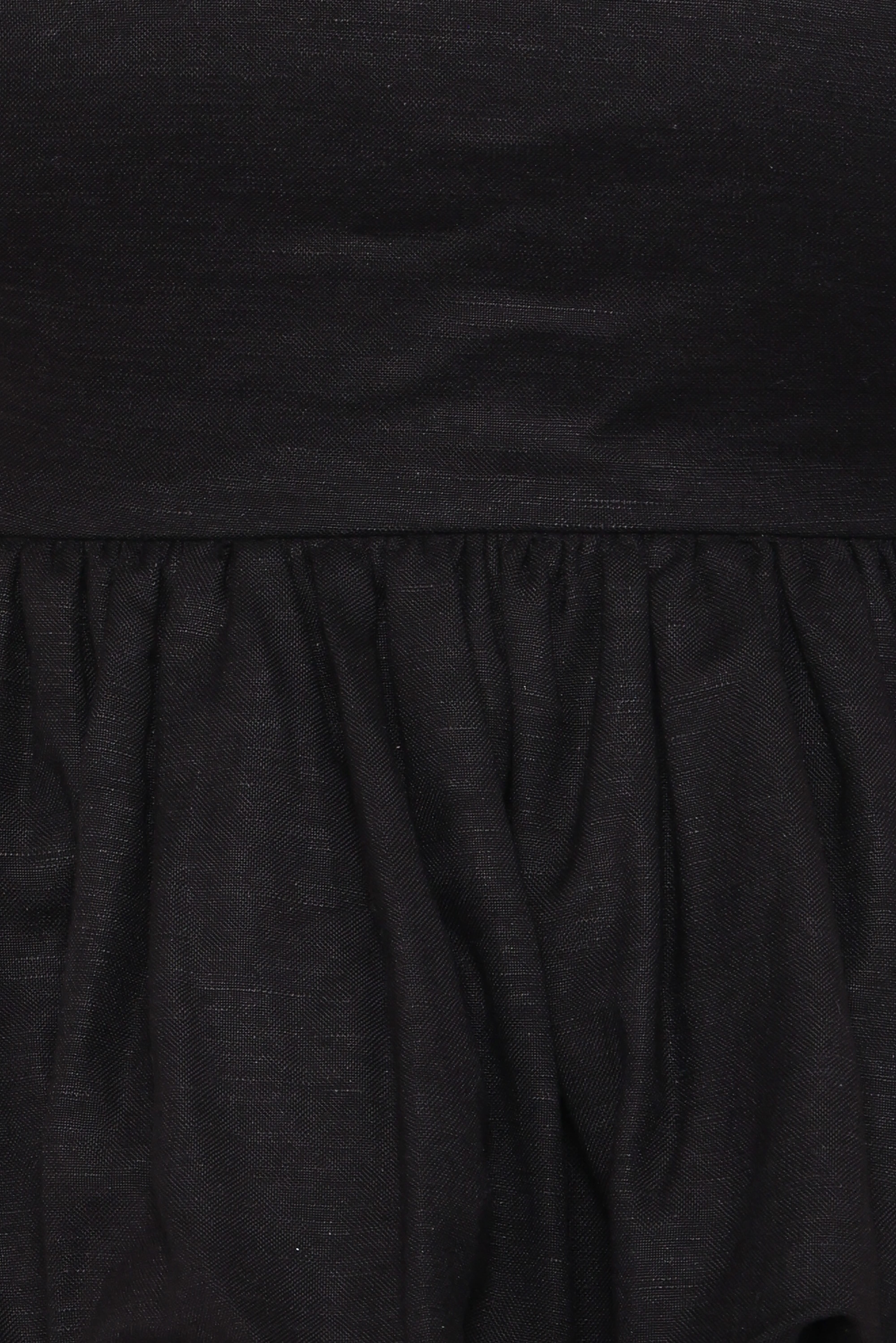 Ursa Peplum Top - Black