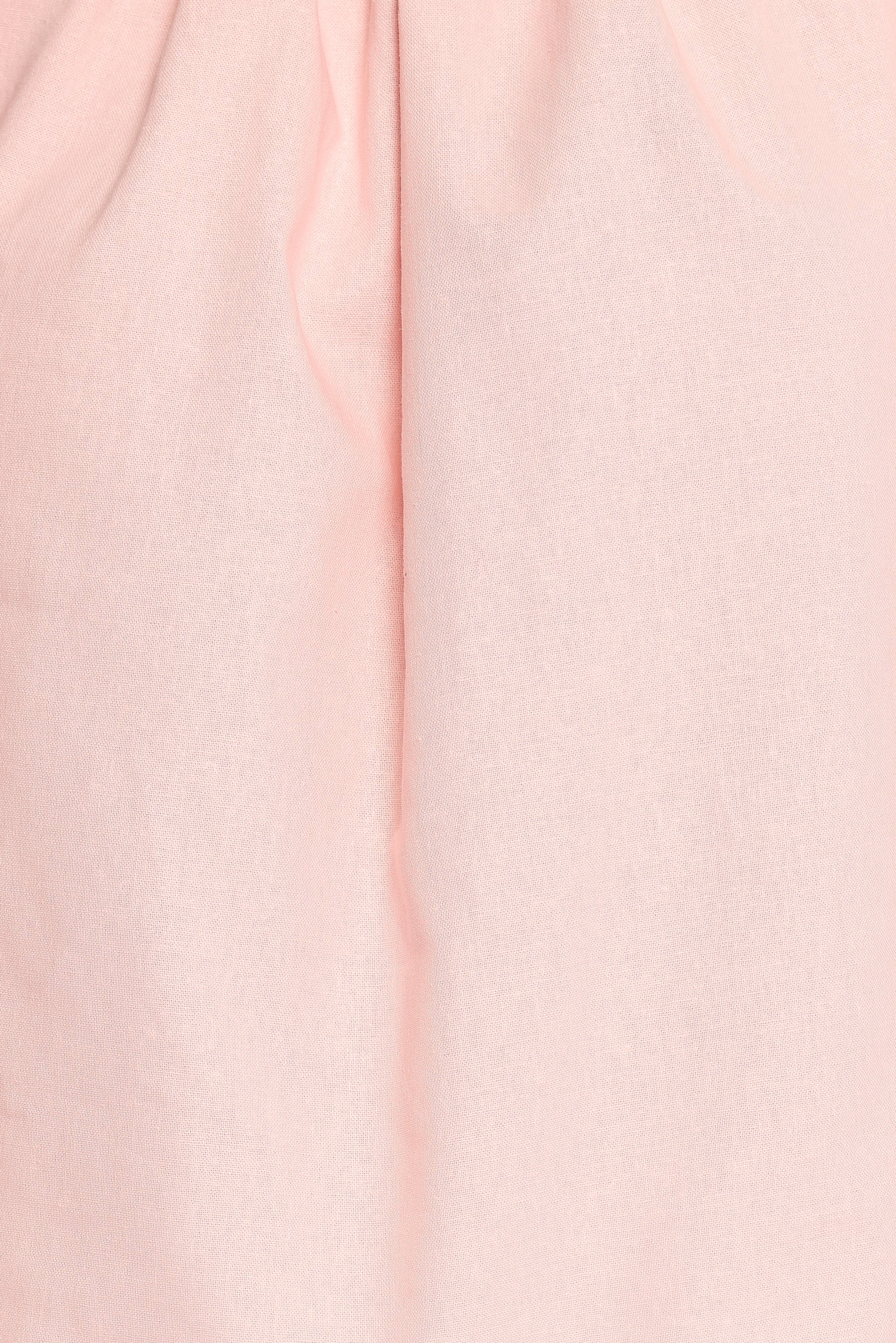 Zion Off Shoulder Long Sleeve Top - Pale Pink